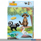 Bügelperlen-Geschenkpackung "Wildtiere" - midi