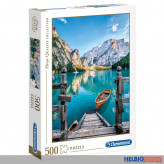 Puzzle "Bergsee Idylle - Braies Lake" 500 Teile