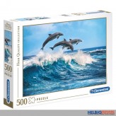 Puzzle "Dolphins - Springende Delfine" 500 Teile