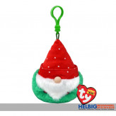 Boo Clip/Anhänger - Weichnachtsmann Gnom rot - 8,5cm