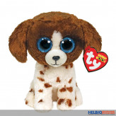 Glubschi's/Beanie Boo's - Hund "Muddles" braun-weiss - 15 cm