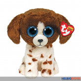 Glubschi's/Beanie Boo's - Hund "Muddles" weiss-braun - 24 cm