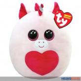 Squishy Beanies - Kissen "Einhorn Francy Pink m. Herz" 20 cm