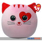 Squishy Beanies - Kissen "Katze Flirt mit Herz" 20 cm