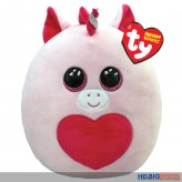 Squishy Beanies - Plüschkissen "Einhorn Francy m. Herz" 35cm