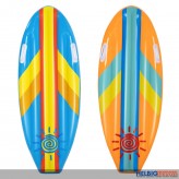 Aufblasbares Bodyboard "Sunny Surf Rider" 112 cm - sort.