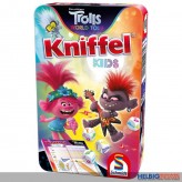 Kinder-Spiel "Kniffel Kids - Trolls World Tour" in Metallbox