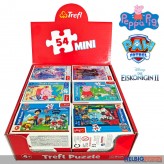 Mini-Puzzle-Sort."Comic Stars Lizenz" 54 Teile - 6-sort.