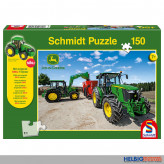 Kinder-Puzzle "John Deere Traktor 5M Serie" m. Modell 150 T.