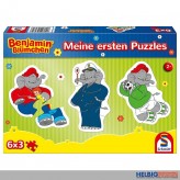 Kleinkind-Puzzle-Set "Benjamin Blümchen" 6 x 3 Teile