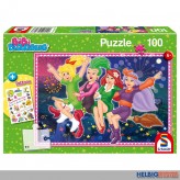 Kinder-Puzzle "Bibi Blocksberg" inkl. Tattoos - 100 Teile