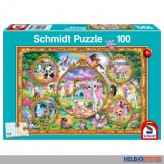 Kinder-Puzzle "Animal Club: Einhorn-Welt" 100 Teile