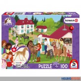 Kinder-Puzzle "Horse Club: Reiterhof" m. Fig.100 Teile