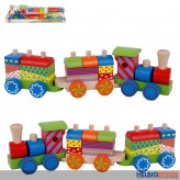 Holz-Stapelzug "Big Tree - Wooden Train" - 34 cm
