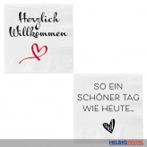 Servietten "Sprüche" 20er Pack - sort.