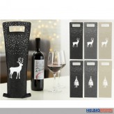 Flaschentüte aus Filz "Wein Rentier" 6-sort.