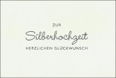 Karte Silberhochzeit "Querformat"