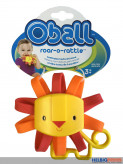 Oball "Roar-o-rattle" Beißring - 14 cm
