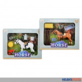 Pferde-Spielset "Horse Playset" 14 cm - 2-sort.