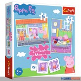 Peppa Pig "2-in-1 Puzzle & Memo Kit" 3-tlg.