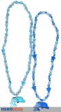 Halskette "Delfin - Fisch" 2-sort.