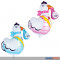 Folienballon "Storch - Boy & Girl" 75 cm - 2-sort.