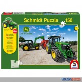 Kinder-Puzzle "John Deere Traktor 5M Serie" m. Modell 150 T.
