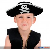Dreispitz-Kinder-Piratenhut "Captain Kid"
